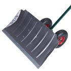 Движок алюминиевый, размер ковша 42 × 75 см, металлическая планка, резиновые ручки, на колёсах d = 25 мм - Фото 9