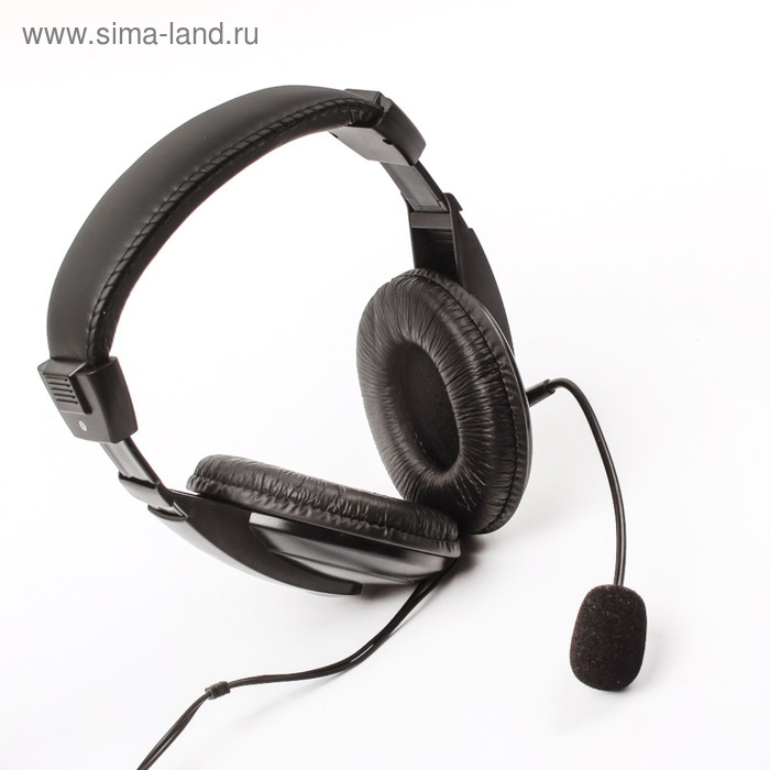 Наушники SmartBuy COMMANDO, игровые, полноразмерные, микрофон, 3.5 мм, 2.5 м, черные - Фото 1