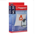 Синтетический пылесборник Topperr ML 30 для пылесосов Miele, Hoover, 4 шт. + 1 фильтр - фото 9746221