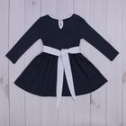 Платье для девочки "Осенний блюз", рост 92 см (50), цвет синий/белый, принт горошек ДПД848067н_М   1 - Фото 5