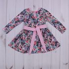 Платье для девочки "Осенний блюз", рост 92 см (50), цвет розовый, принт цветы ДПД854067н_М - Фото 5