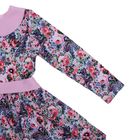 Платье для девочки "Осенний блюз", рост 104 см (54), цвет розовый, принт цветы ДПД854067н - Фото 3