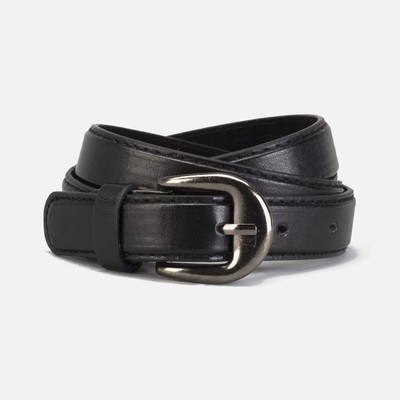 Ремень детский, ширина 2.2 см, винт, пряжка металл, чёрный