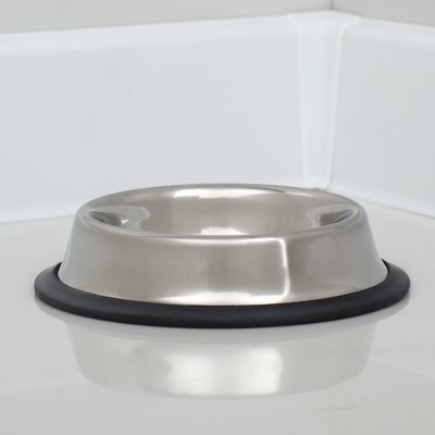 Миска, 230 мл, с нескользящим основанием, нержавеющая сталь