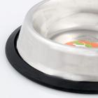 Миска, 230 мл, с нескользящим основанием, нержавеющая сталь - Фото 4