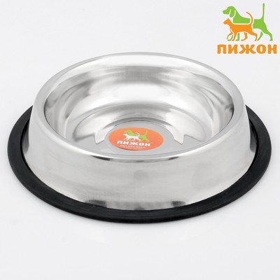 Миска, 470 мл, с нескользящим основанием, нержавеющая сталь