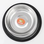 Миска, 470 мл, с нескользящим основанием, нержавеющая сталь - Фото 2