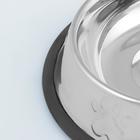 Миска с нескользящим основанием рельефная, 710 мл - Фото 3