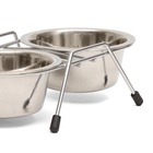 Набор из 2 мисок, 2×225 мл, на подставке, металл - Фото 6