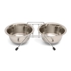 Набор из 2 мисок на подставке, 2×350 мл - Фото 4