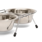 Набор из 2 мисок на подставке, 2×350 мл - Фото 6