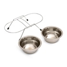 Набор из 2 мисок на подставке, 2×350 мл - Фото 8