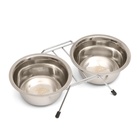 Набор из 2 мисок на подставке, 2×450 мл - Фото 4