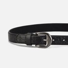 Ремень детский, ширина 2.2 см, с винтом, пряжка металл, чёрный - Фото 2