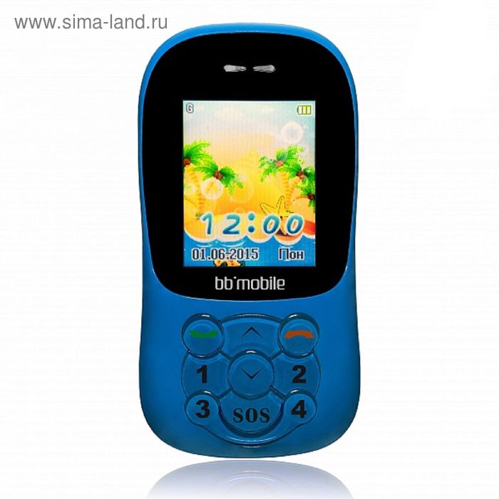 Мобильный телефон bb-mobile GPS Маячок II (голубой) - Фото 1