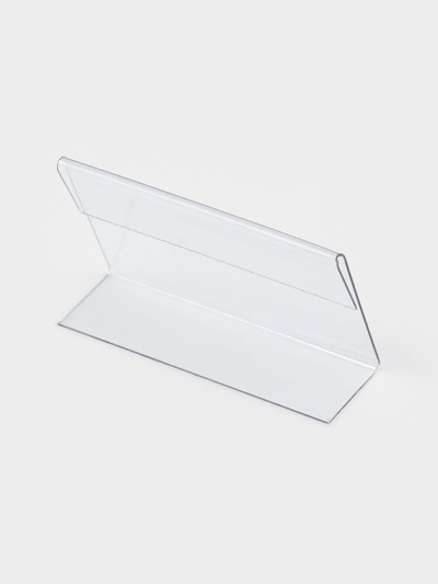 Ценникодержатель, 6×2×4 см, ПЭТ 0.5 мм