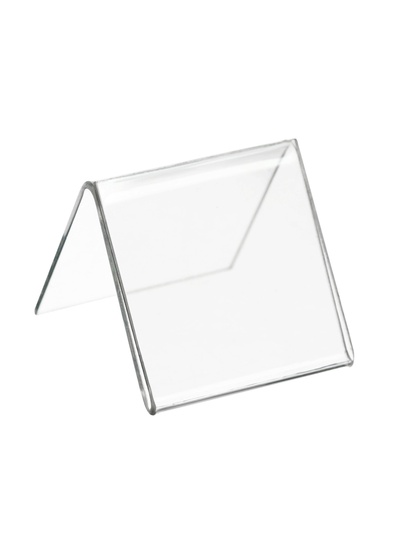 Ценникодержатель, оргстекло 1 мм, 3×3 см, в защитной плёнке