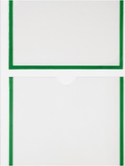 Информационный стенд «Информация» 4 кармана (3 плоских А4, 1 объемный А4), цвет зелёный - Фото 4