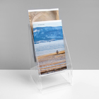 Диспенсер А5, 15.5×25×23 см, на 3 отделения, оргстекло 2 мм В ЗАЩИТНОЙ ПЛЁНКЕ - Фото 4