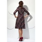 Платье женское, размер 48, цвет серый+розовый+коричневый П-321/16 - Фото 4