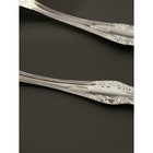 Набор столовых приборов «Тройка», 12 предметов, толщина 2 мм, цвет серебряный - Фото 3