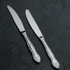 Нож столовый «Тройка», h=21,5 см, тощниа 2 мм, цвет серебряный - фото 319847078