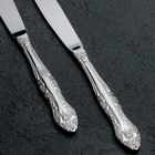 Нож столовый «Тройка», h=21,5 см, тощниа 2 мм, цвет серебряный - Фото 2