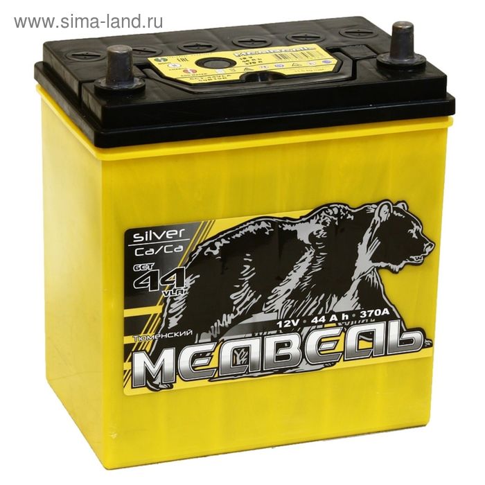Автомобильный аккумулятор Медведь Silver Ca/Ca 44 Ач 50B19R - Фото 1