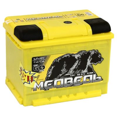 Автомобильный аккумулятор Медведь Silver Ca/Ca 60 Ач, обратная полярность