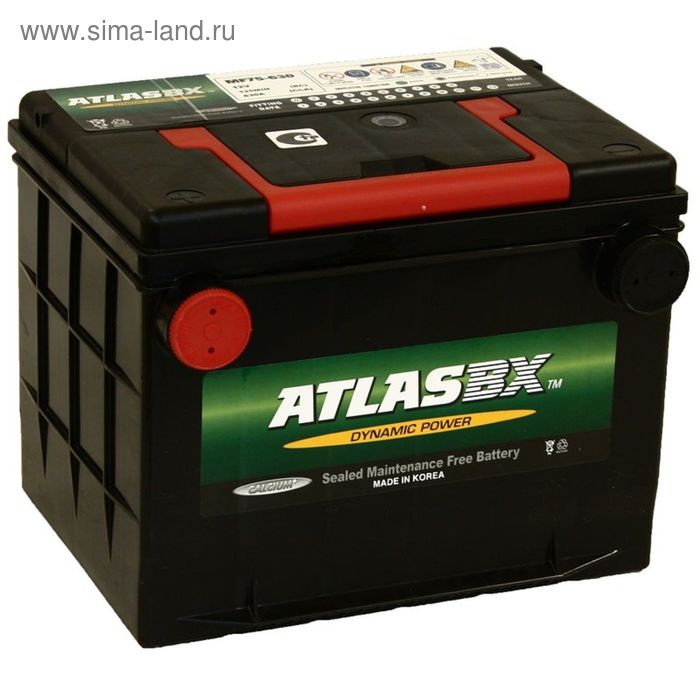 Автомобильный аккумулятор Atlas 70 Ач MF 75-630 125RC - Фото 1