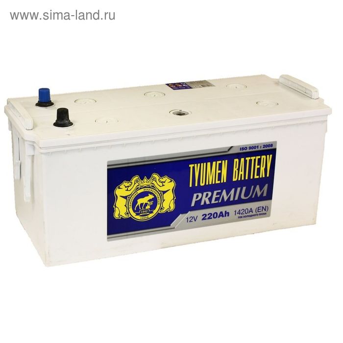 Автомобильный аккумулятор Тюмень 220 Ач 6СТ-220LA Premium - Фото 1
