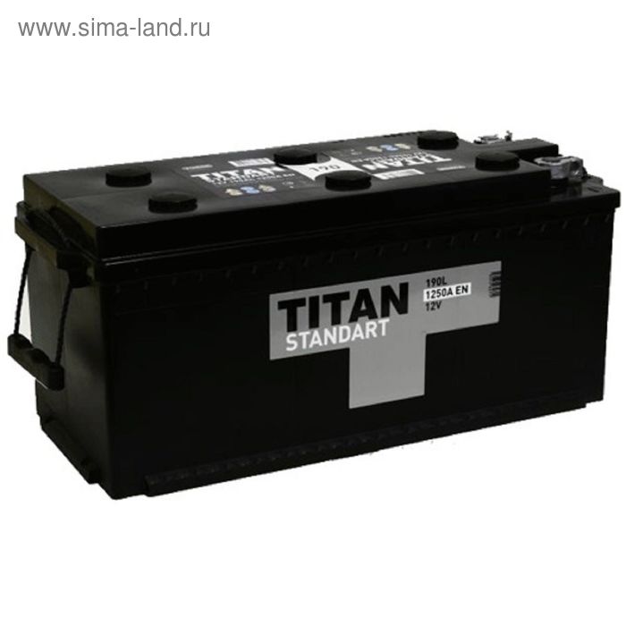 Аккумуляторная батарея Titan Standart 190 Ач, в комплекте с переходниками конус-болт - Фото 1