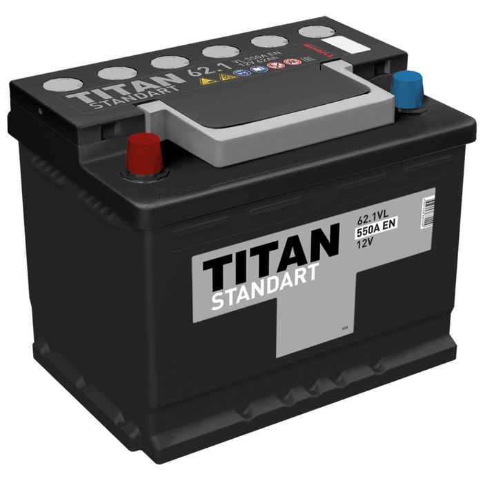 Аккумуляторная батарея Titan Standart 62 Ач - Фото 1
