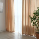 Штора портьерная «Этель» 200×250, бежевая, тафта - Фото 1