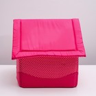 Домик "Нежность", 34 х 32 х 37 см, розовый - Фото 3