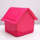 Домик "Нежность", 34 х 32 х 37 см, розовый - Фото 4