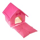 Домик "Нежность", 35 х 37 х 42 см, розовый - Фото 5