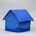 Домик "Нежность", 34 х 32 х 37 см, голубой - Фото 3