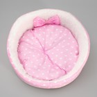 Лежанка для котят и щенков, 35 х 14 см, розовая, микс рисунков - Фото 3