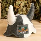 Шапка для бани и сауны «Банный воин: викинг», полиэфир 70%, шерсть 30%, «Банная забава» - Фото 1