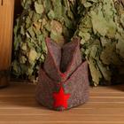 Шапка банная пилотка "За Родину. За баньку" - фото 25311598