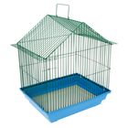 Клетка для птиц малая, крыша-домик , 35 х 28 х 43 см, микс цветов - Фото 4
