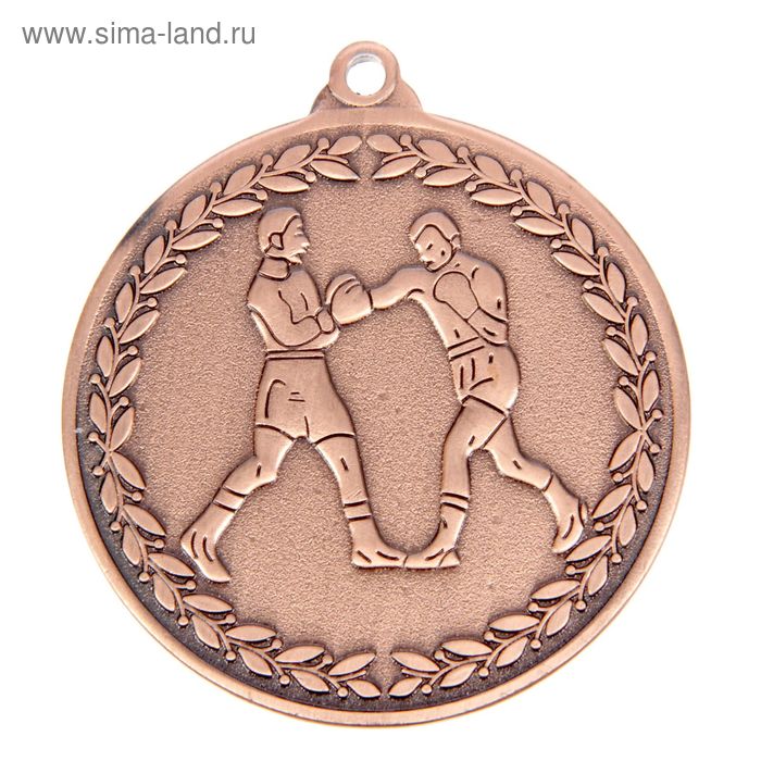 Медаль тематическая «Бокс», бронза, d=5 см - Фото 1