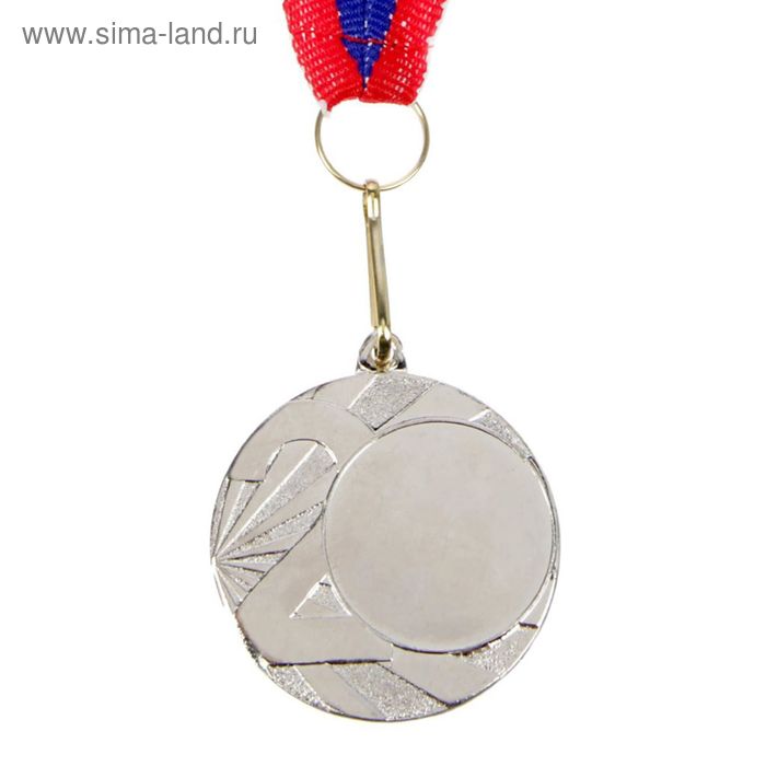 Медаль под нанесение, серебро, d=4 см - Фото 1