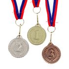 Медаль призовая серебро 041, d=3.2 см, 2 место, с лентой - Фото 2