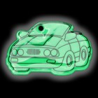 Светоотражающий элемент «Машинка», 5,5 × 3,5 см , цвет зелёный - Фото 3