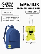 Светоотражающий элемент «Собака», двусторонний, 6×3.5 см, МИКС - Фото 1