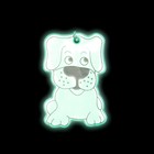 Светоотражающий элемент "Собака", 6*3,5см , цвет зелёный - Фото 3