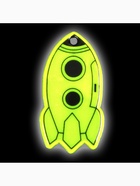 Светоотражающий элемент «Ракета», двусторонний, 6×3 см, жёлтый - Фото 3