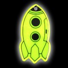 Светоотражающий элемент «Ракета», двусторонний, 6 × 3 см, цвет МИКС - Фото 3